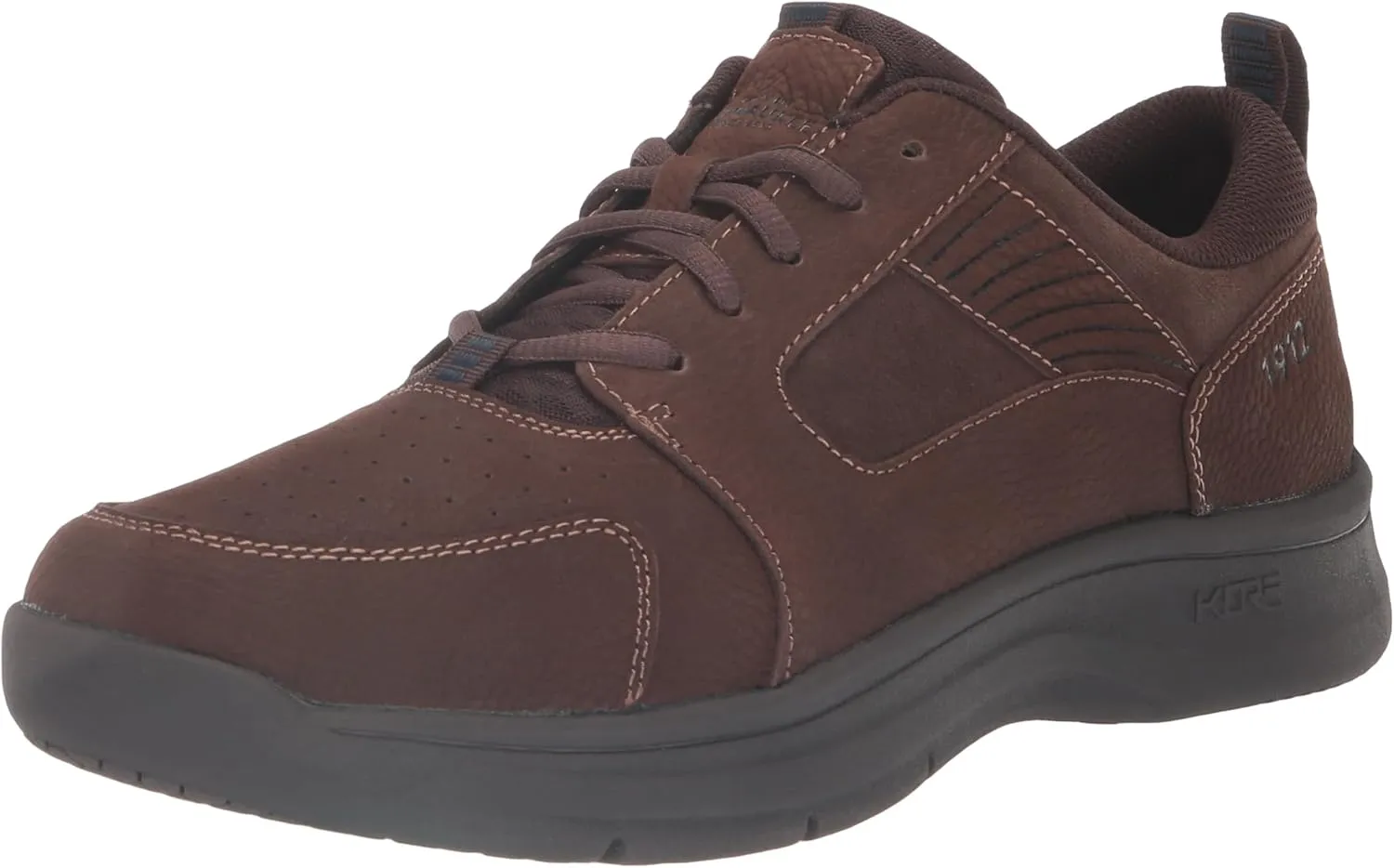 Nunn Bush Men's Mac Moccasin Toe Oxford Lightweight Comfortable Leather Walking Shoe Lace Up