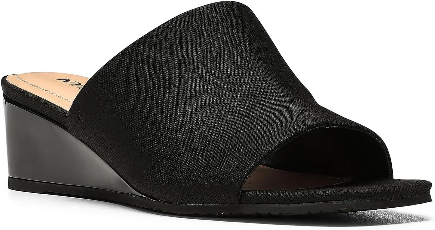 NYDJ Women's Comfortable And Designer Slip-on Mules In Wedge Heels