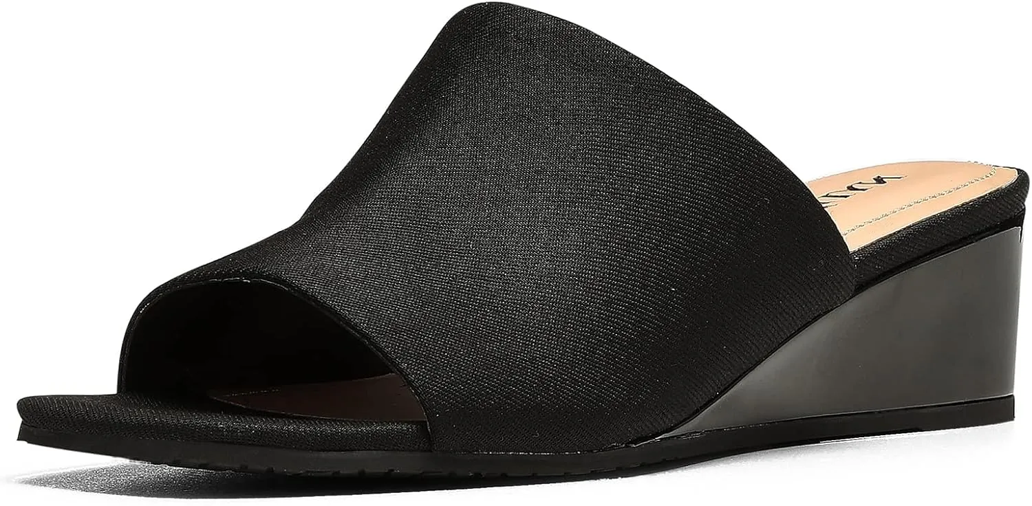 NYDJ Women's Comfortable And Designer Slip-on Mules In Wedge Heels