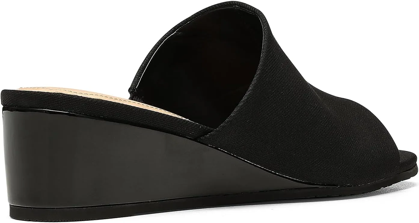 NYDJ Women's Comfortable And Designer Slip-on Mules In Wedge Heels
