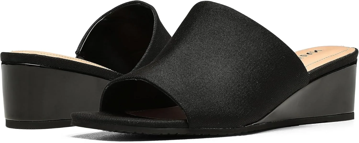 NYDJ Women's Comfortable And Designer Slip-on Mules In Wedge Heels