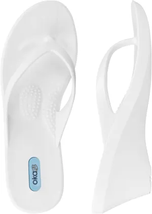 Oka-B Women's Kylie Flip Flop with Wedge Heel