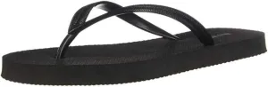 Old Navy Women Beach Summer Casual Flip Flop Sandals (9, Black)