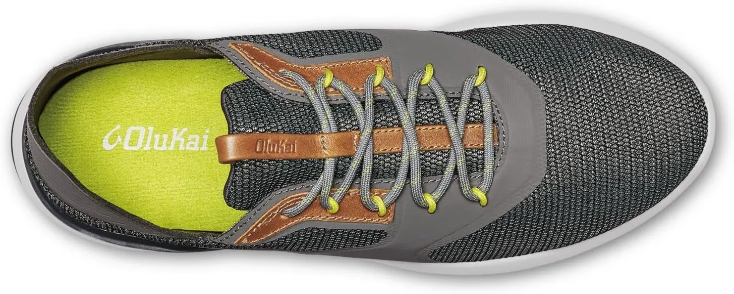 OLUKAI Nihoa Lī Men's Sneaker, Breathable Mesh & Lightweight, Removable & Washable Footbed & Ultra-Soft Comfort Fit