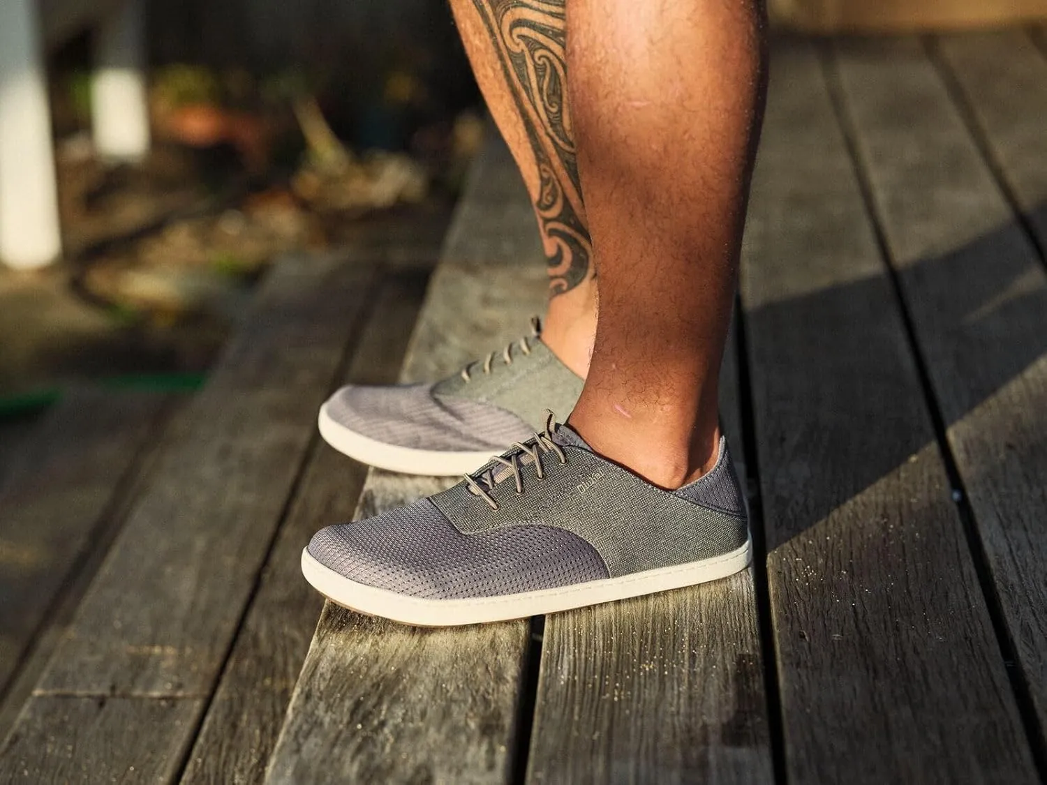 OLUKAI Nohea Moku Men's No Tie Boat Shoes, Breathable & Quick Dry Mesh, Effortless Design & Barefoot Wearability, All-Day Comfort & Support