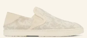 Olukai Puka/White Pehuea Women's Slip-On Shoes 20271-6A4R