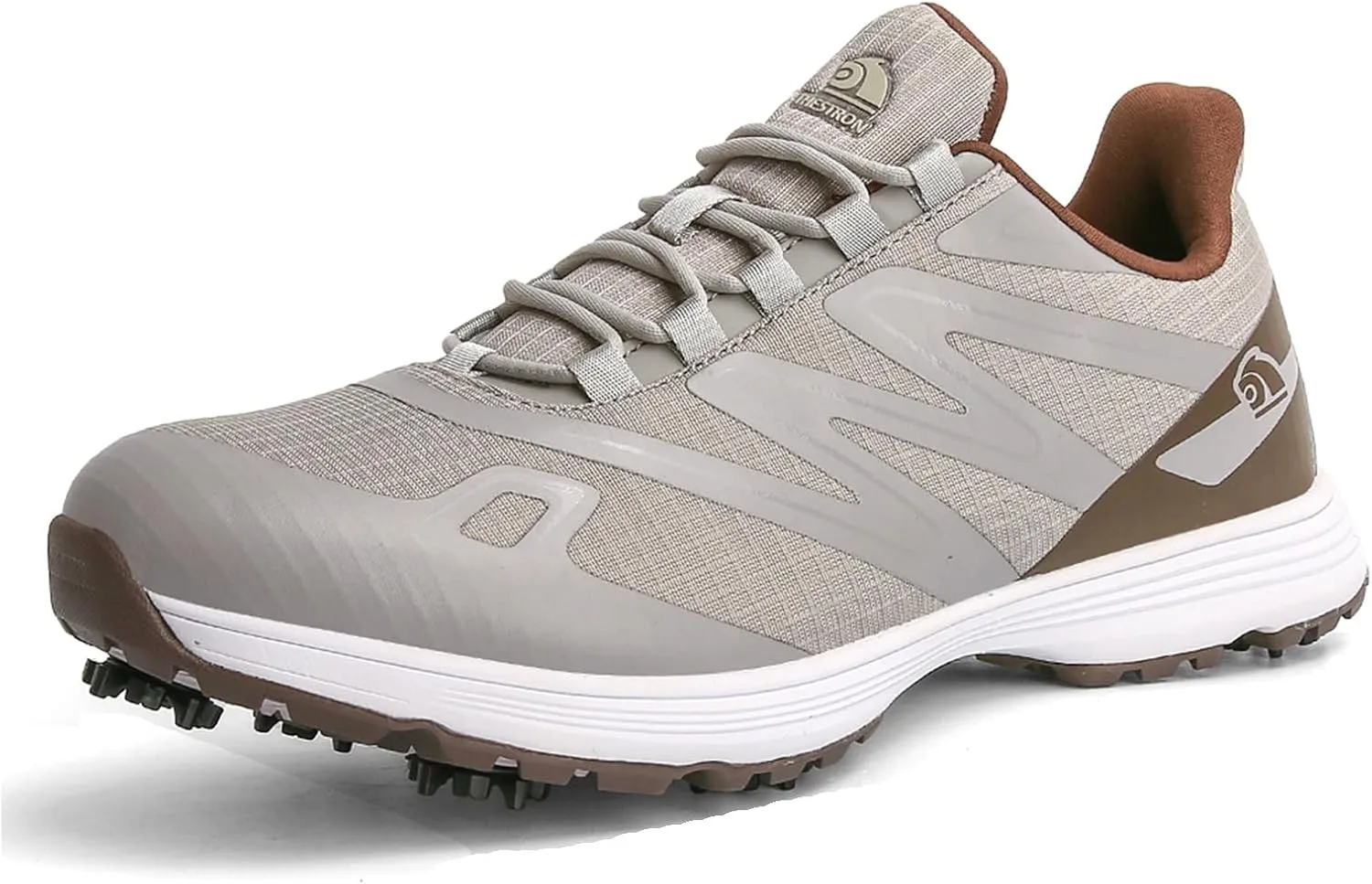 ONAIC Spiked Golf Shoes Men Breathable Waterproof Golf Sneakers Outdoor Training Sports Golf Shoe