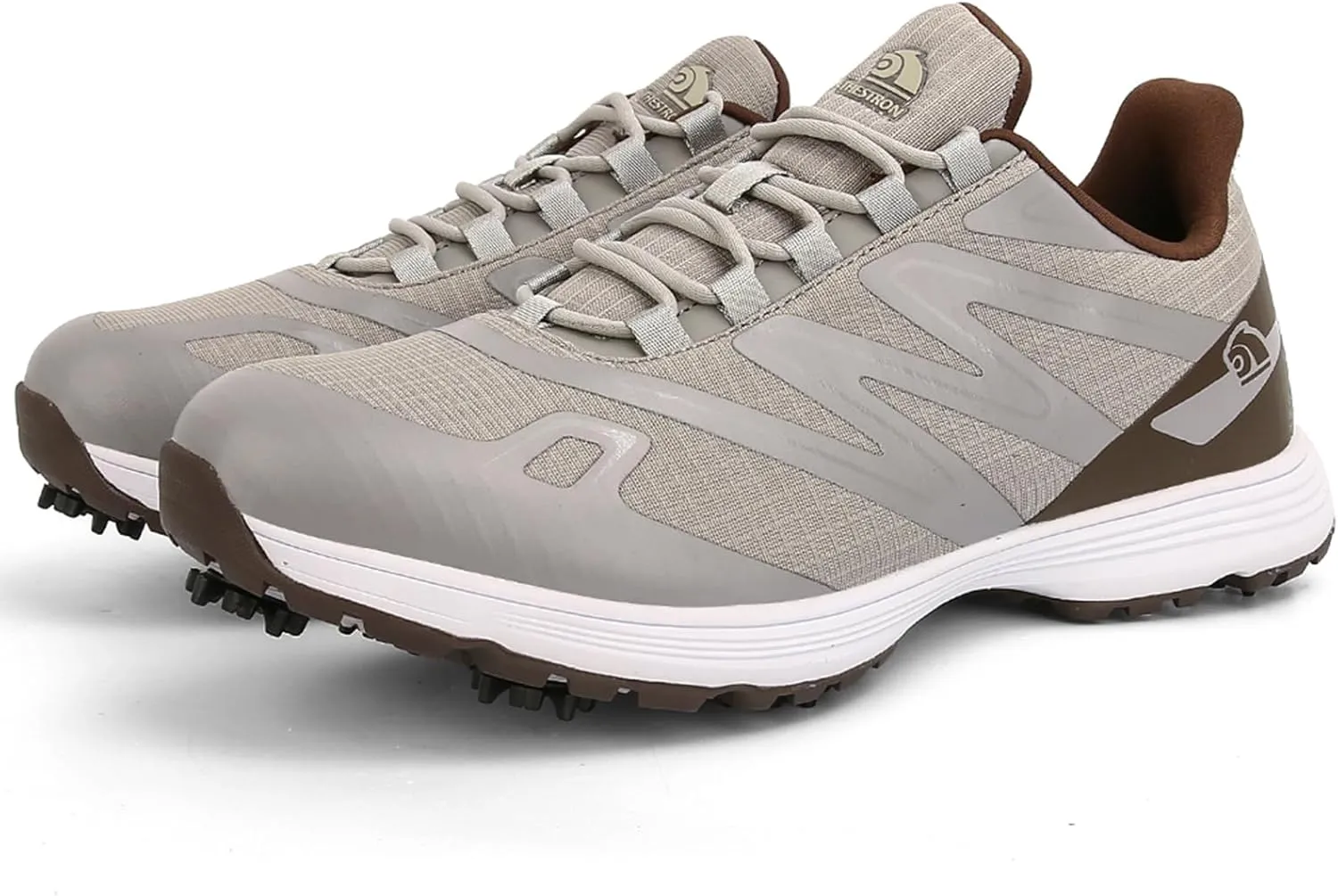 ONAIC Spiked Golf Shoes Men Breathable Waterproof Golf Sneakers Outdoor Training Sports Golf Shoe