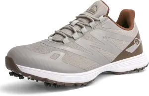ONAIC Spiked Golf Shoes Men Breathable Waterproof Golf Sneakers Outdoor Training Sports Golf Shoe
