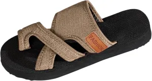 Orthopedic Sandals for Women Arch Support Walking Sandals Mesh Flip Flops Womens Comfortable Breathable Mesh Flipflops Beach Summer Slippers Slip on Shoes Indoor Outdoor