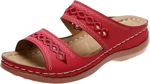 Orthopedic Sandals for Women Wide Width Womens Orthopedic Sandals 9 Wedge Sandals for Women Dressy Summer Arch Support Slides for Women Orthotic Flip Flops Women Black Womens Flats
