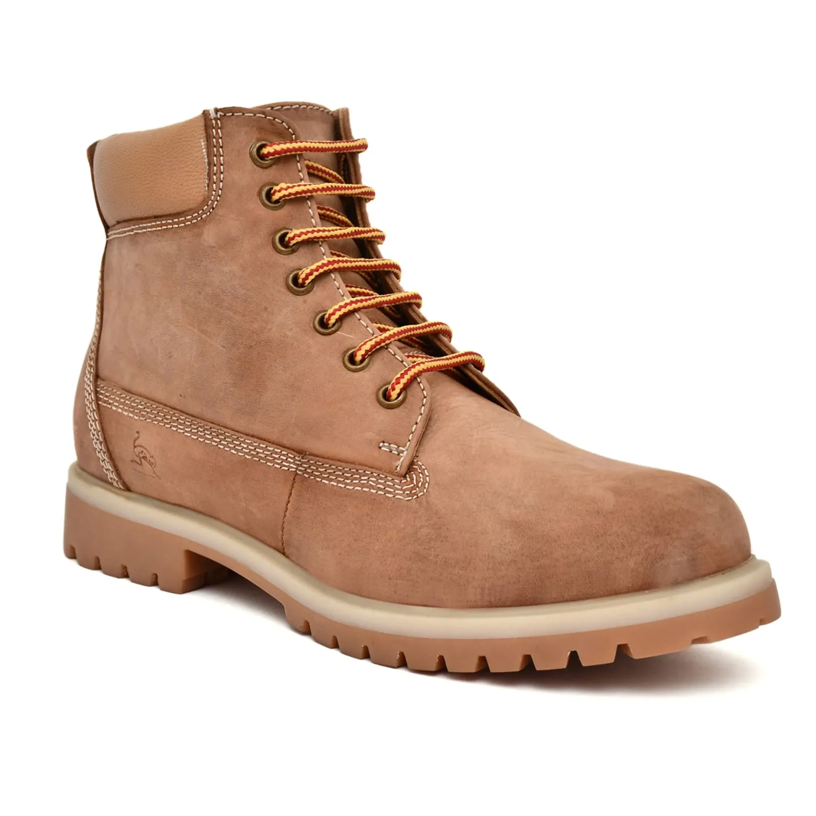 OstrichFit High Length Biker Boots For Men - Leather Boots OF-6430 Tan