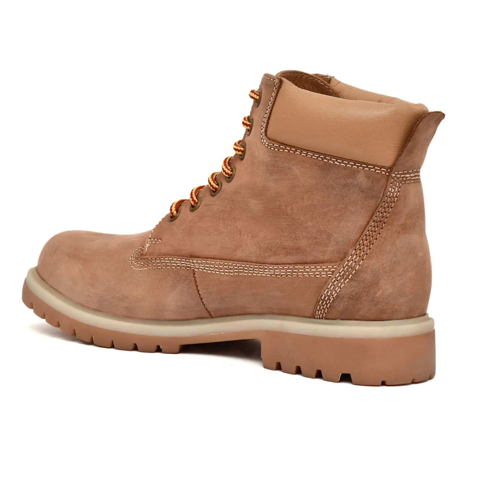 OstrichFit High Length Biker Boots For Men - Leather Boots OF-6430 Tan