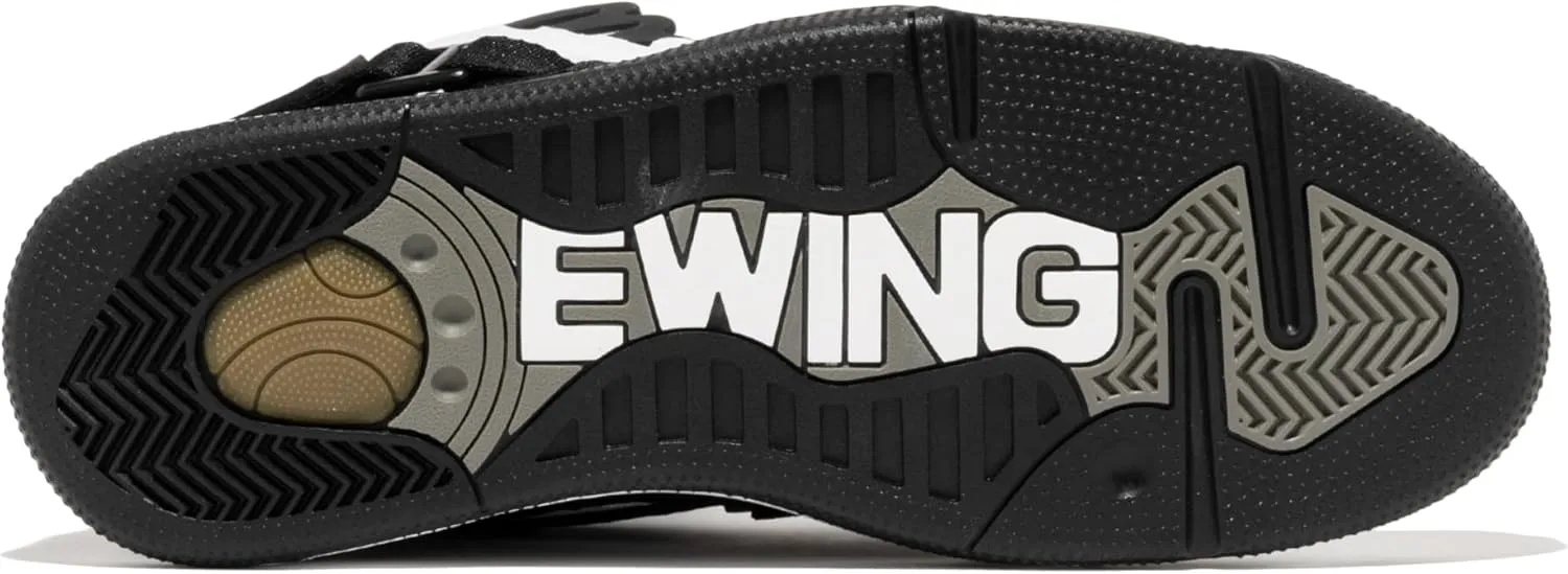 PATRICK EWING Athletics Concept OG Basketball Sneakers, Men's White/Black/Grey - Retro High-Top