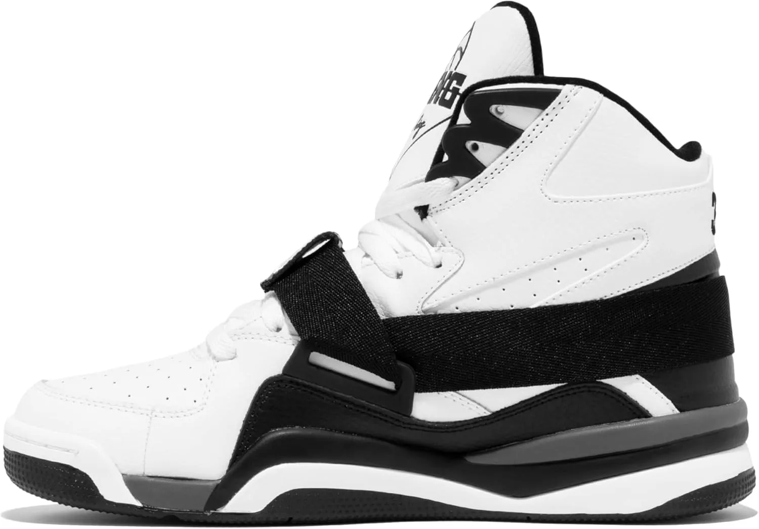 PATRICK EWING Athletics Concept OG Basketball Sneakers, Men's White/Black/Grey - Retro High-Top
