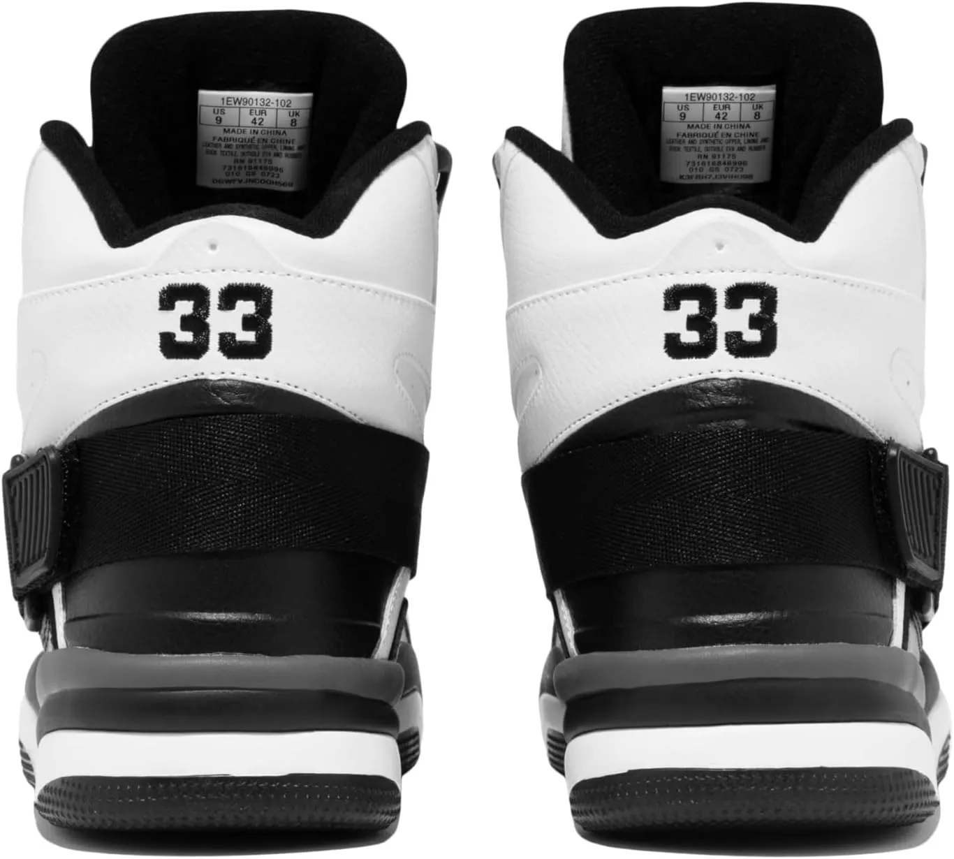 PATRICK EWING Athletics Concept OG Basketball Sneakers, Men's White/Black/Grey - Retro High-Top
