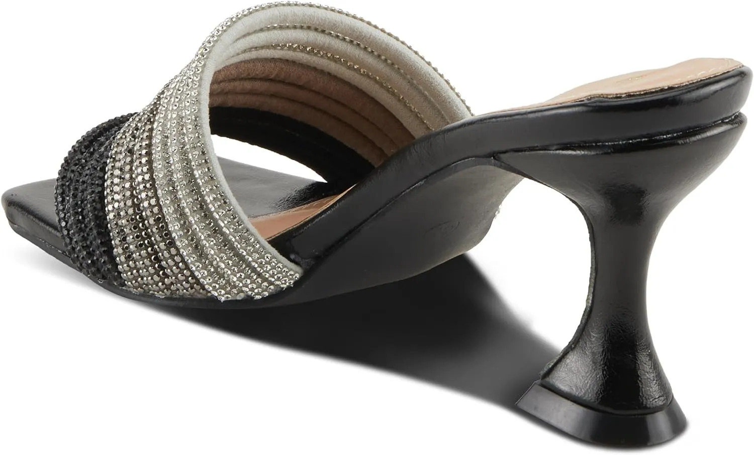 PATRIZIA Women's PAULSON Tricolor Crystal Slide Heeled Sandals