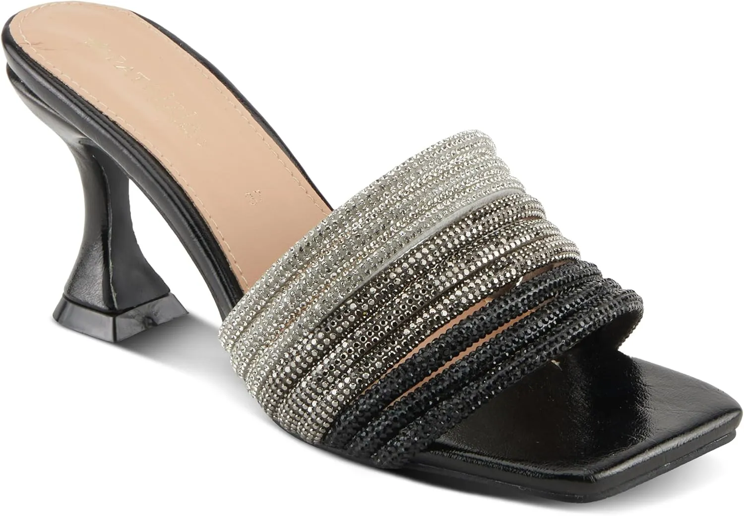 PATRIZIA Women's PAULSON Tricolor Crystal Slide Heeled Sandals