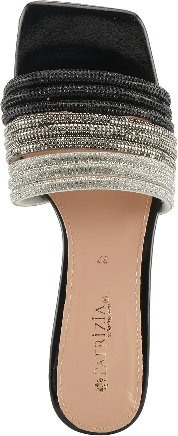 PATRIZIA Women's PAULSON Tricolor Crystal Slide Heeled Sandals