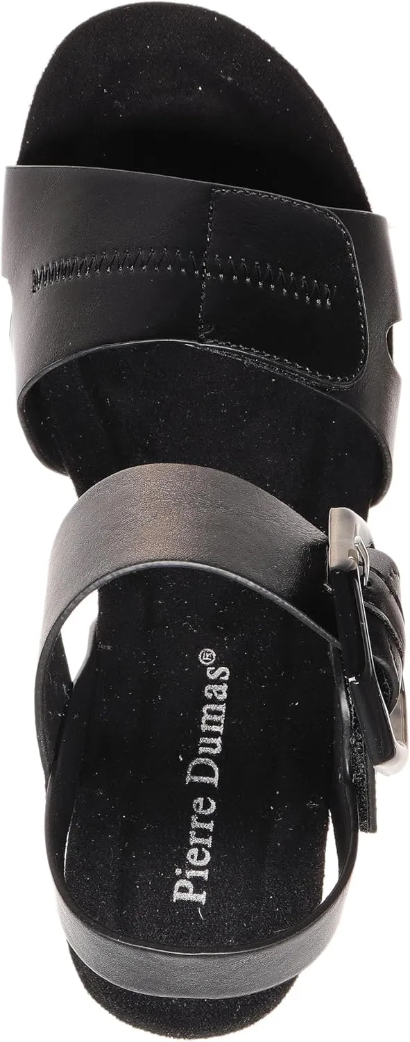 Pierre Dumas Lyra-2 Women's Platform Wedge Adjustable Hook and Loop Comfortable Fashion Sandal