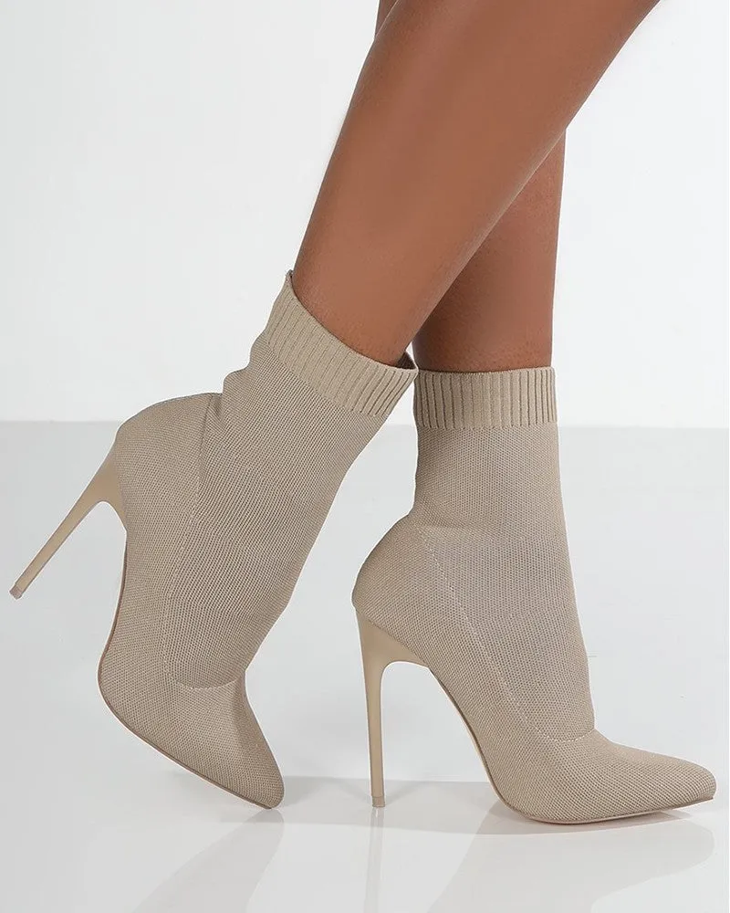 Point Toe Stiletto Heel Boots