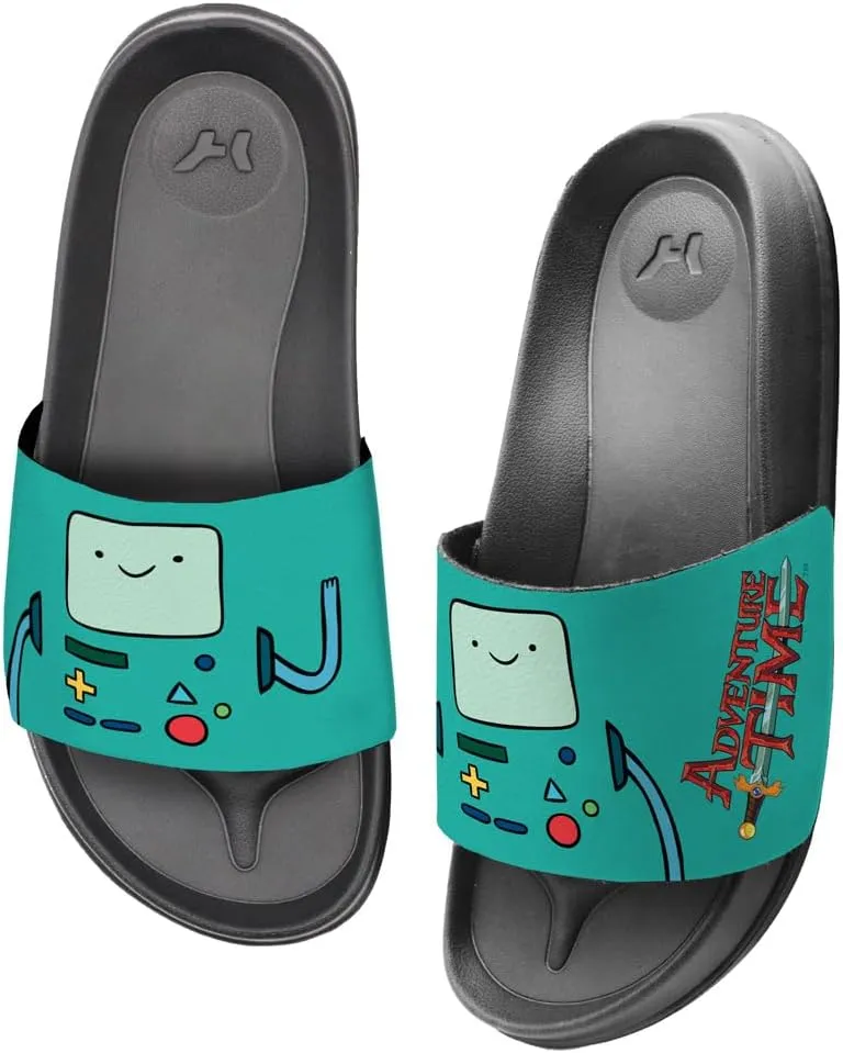 Popfunk Adventure Time BeeMo Face Unisex Adult Slides Adjustable Flip Flop Sandals Officially Licensed Hypd Slydr Switch™