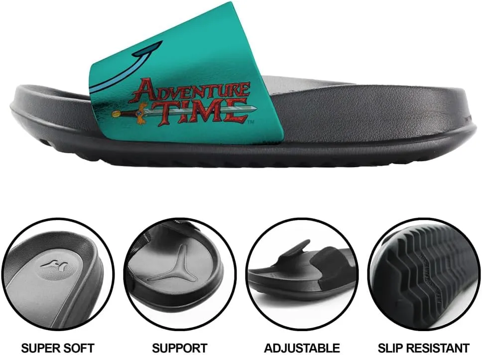 Popfunk Adventure Time BeeMo Face Unisex Adult Slides Adjustable Flip Flop Sandals Officially Licensed Hypd Slydr Switch™