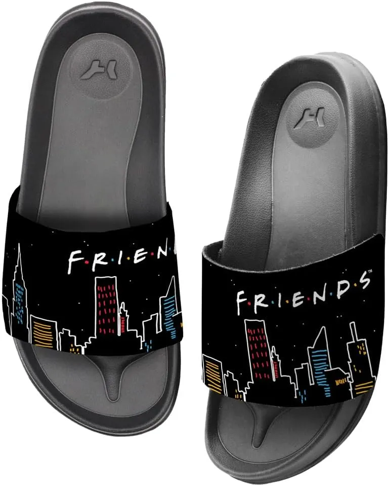 Popfunk Friends Lunch Break Unisex Adult Slides Adjustable Flip Flop Sandals Officially Licensed Hypd Slydr Switch™