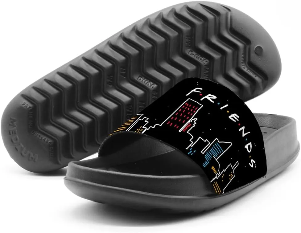 Popfunk Friends Lunch Break Unisex Adult Slides Adjustable Flip Flop Sandals Officially Licensed Hypd Slydr Switch™
