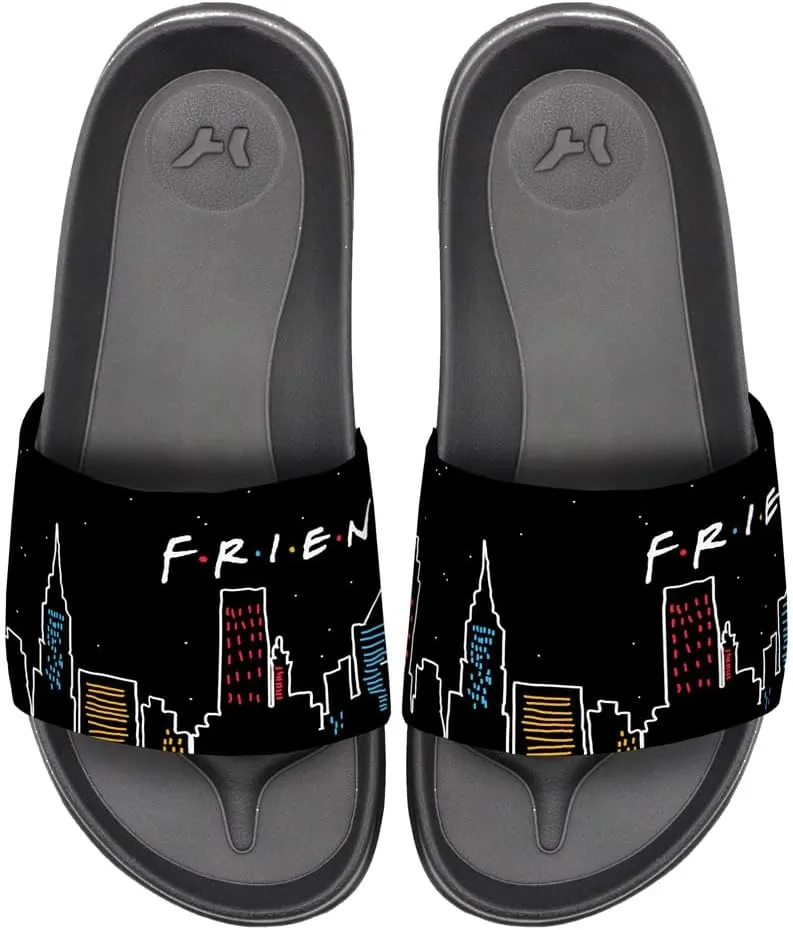 Popfunk Friends Lunch Break Unisex Adult Slides Adjustable Flip Flop Sandals Officially Licensed Hypd Slydr Switch™