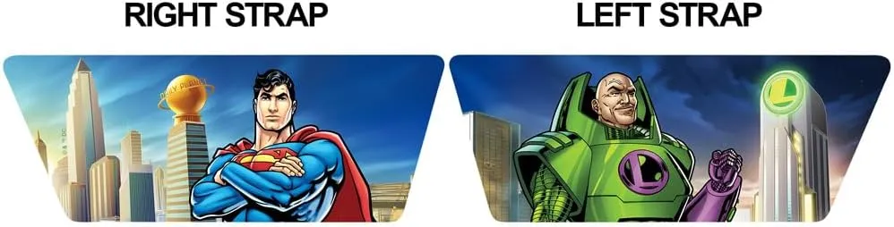 Popfunk Superman Lex Luthur City Unisex Adult Slides Adjustable Flip Flop Sandals Officially Licensed Hypd Slydr Switch™