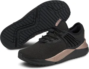 PUMA Womens Pacer Future Sneaker, PUMA Womens Black-Rose Gold, 7.5