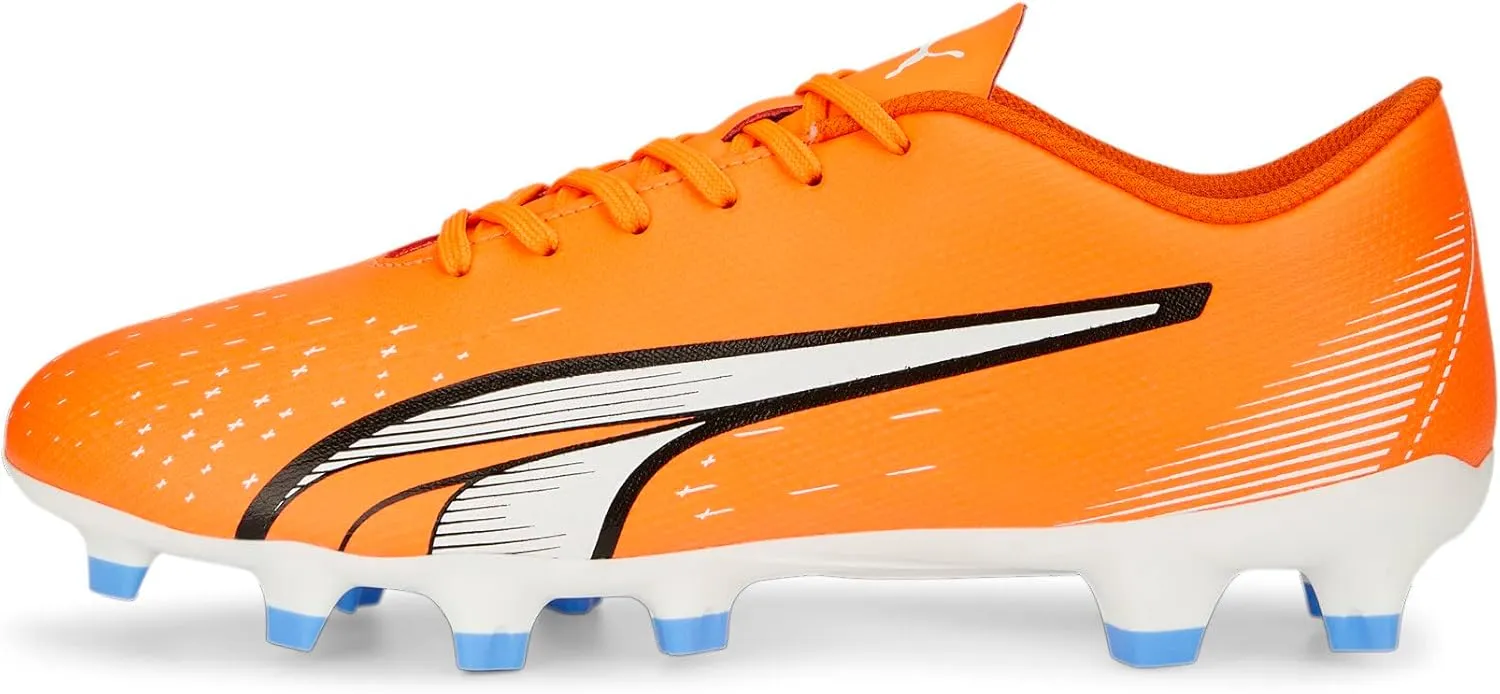 PUMA Women's Ultra Play Firm, Artificial Ground Soccer Cleats, Fizzy Light-Parisian Night-Blue Glimmer, 6.5