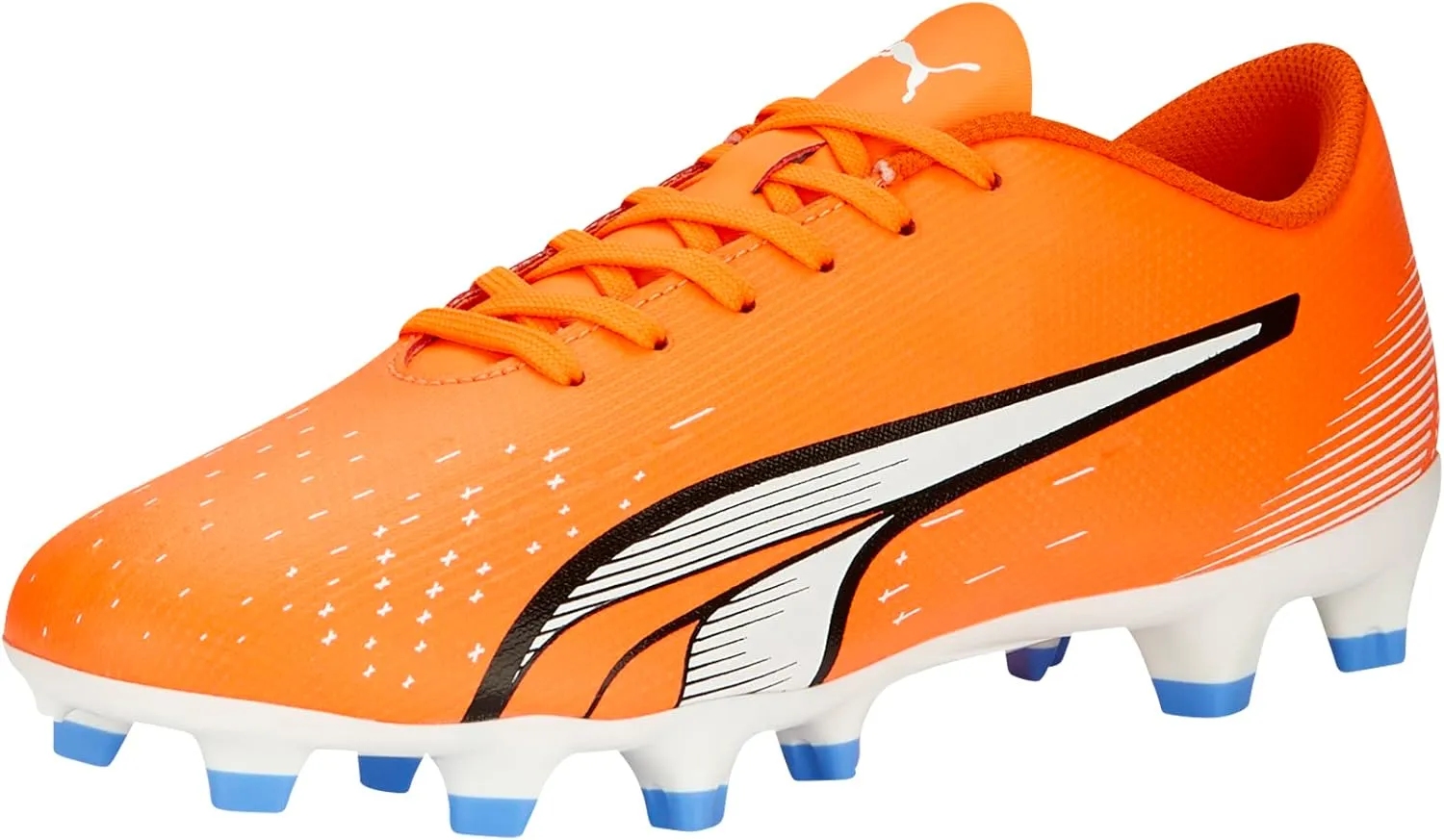 PUMA Women's Ultra Play Firm, Artificial Ground Soccer Cleats, Fizzy Light-Parisian Night-Blue Glimmer, 6.5
