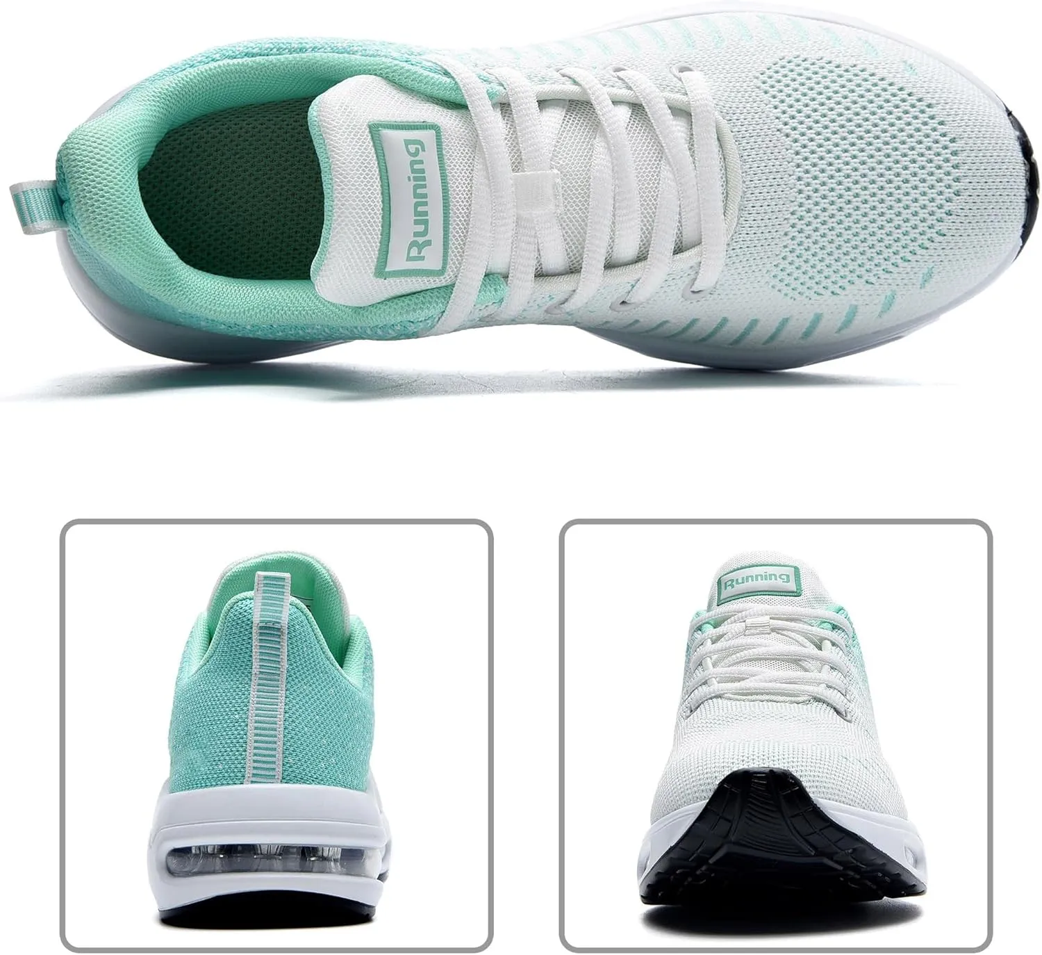QAUPPE Womens Fashion Lightweight Sports Walking Sneakers Breathable Gym Jogging Running Tennis Shoes US 5.5-11 B(M)…