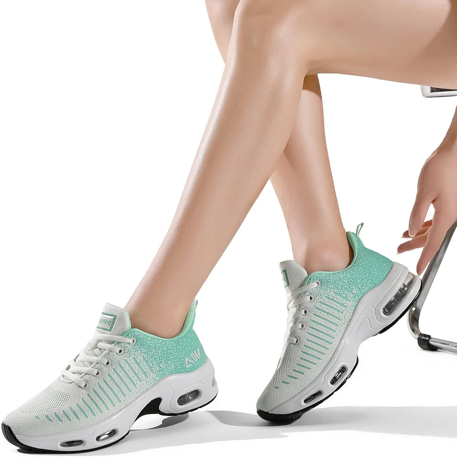 QAUPPE Womens Fashion Lightweight Sports Walking Sneakers Breathable Gym Jogging Running Tennis Shoes US 5.5-11 B(M)…