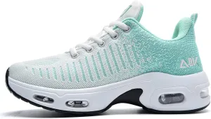 QAUPPE Womens Fashion Lightweight Sports Walking Sneakers Breathable Gym Jogging Running Tennis Shoes US 5.5-11 B(M)…