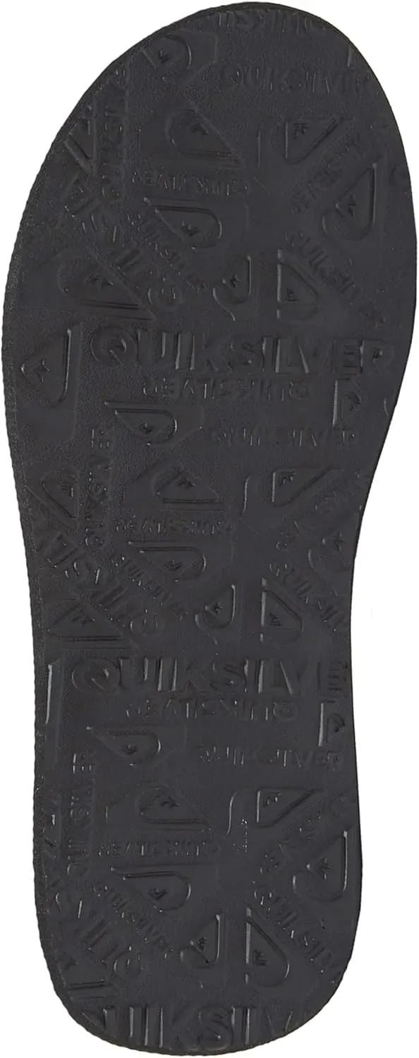 Quiksilver Boy's Carver Suede Fixed Strap Kids Flip Flop Youth Sandal