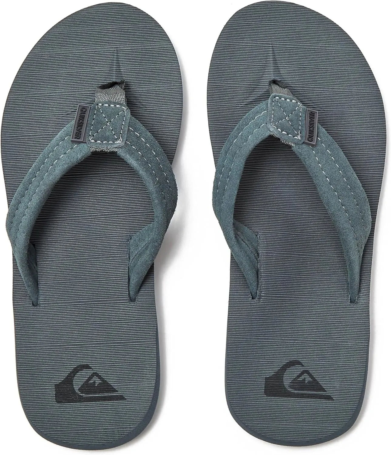 Quiksilver Boy's Carver Suede Fixed Strap Kids Flip Flop Youth Sandal