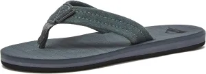 Quiksilver Boy's Carver Suede Fixed Strap Kids Flip Flop Youth Sandal