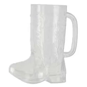 "Quirky Plastic Cowboy Boot Cup - 17Oz Capacity"