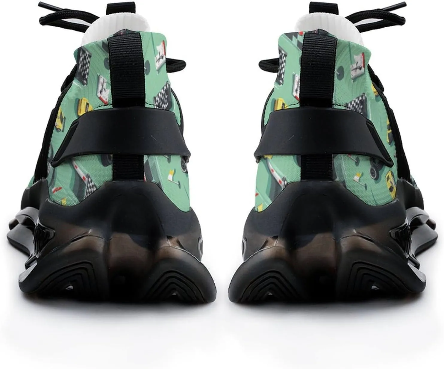 Race Car Pattern Women's Sneakers Novelty Lightweight Running Shoe Tennis Shoes