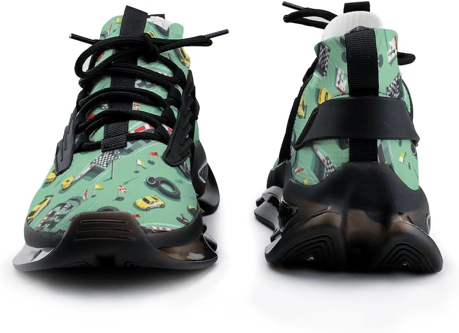 Race Car Pattern Women's Sneakers Novelty Lightweight Running Shoe Tennis Shoes