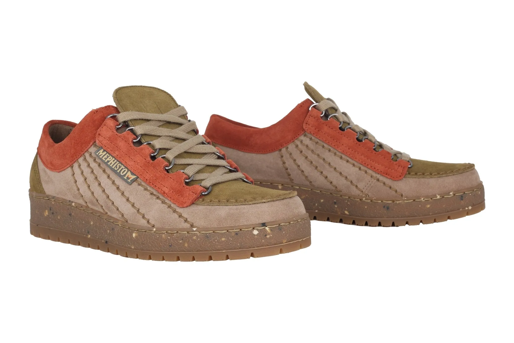 'Rainbow' men's lace-up shoe - taupe
