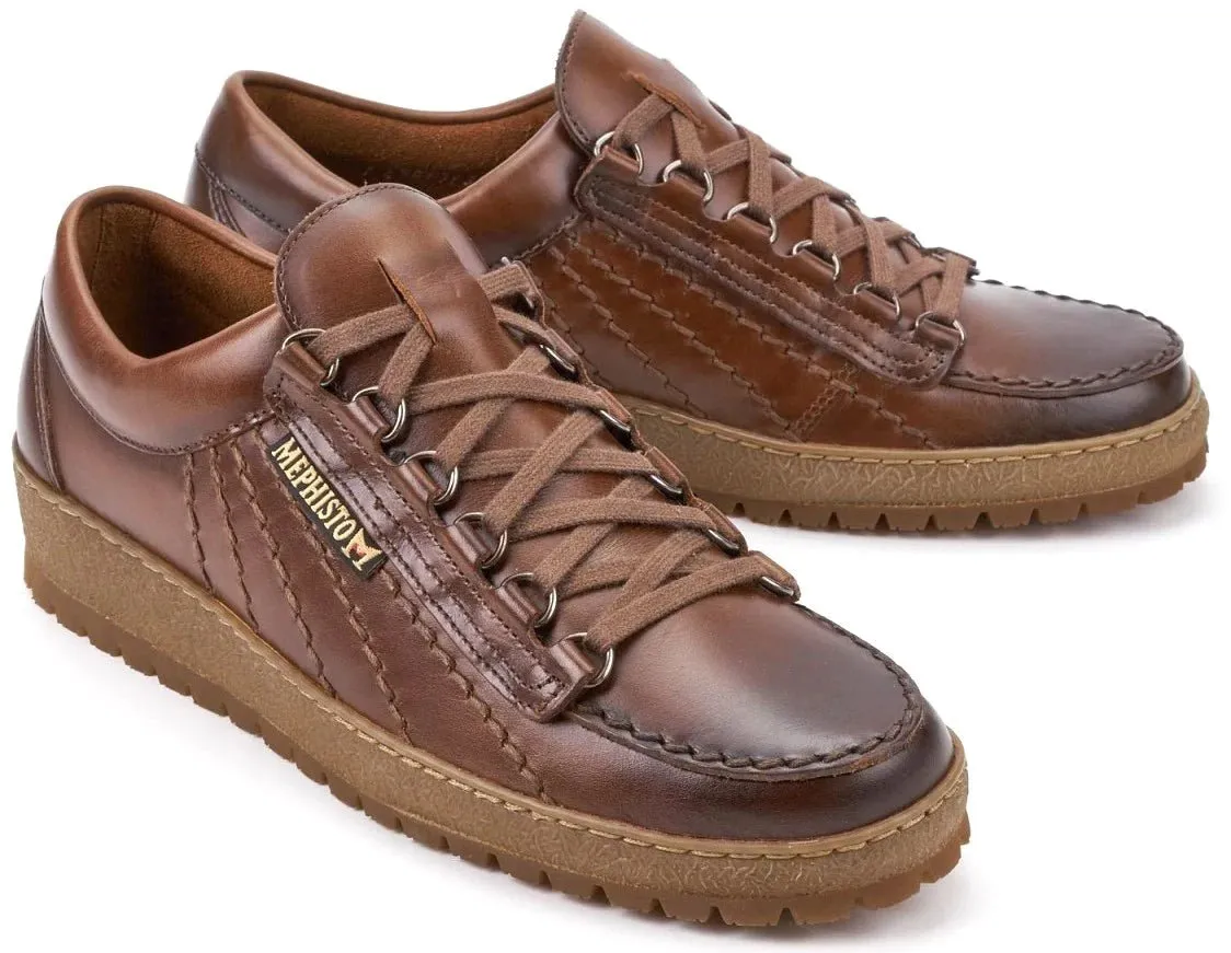 'Rainbow' men's mephisto originals lace-up shoe - brown