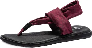 Ranberone Women's Yoga Mat Flip Flops Casual Flat Summer Beach Sandals