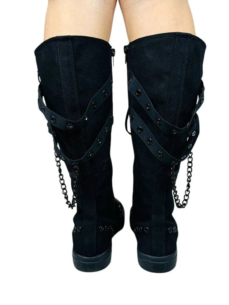 Rawr Knee-High Sneaker (Black) Y.R.U.