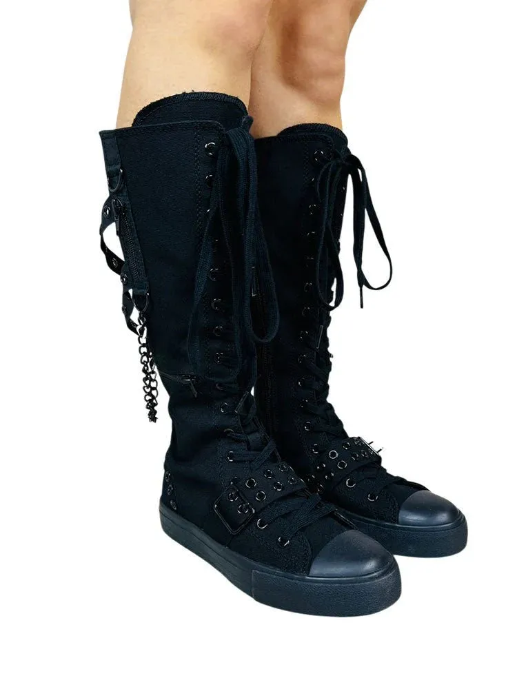 Rawr Knee-High Sneaker (Black) Y.R.U.