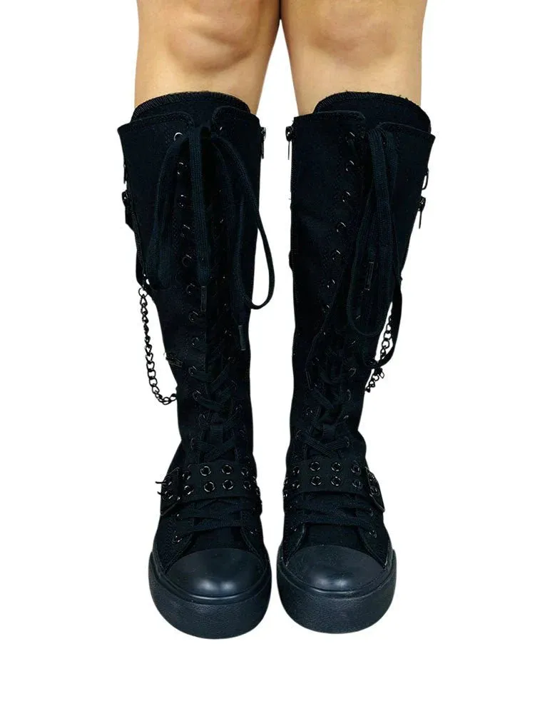 Rawr Knee-High Sneaker (Black) Y.R.U.