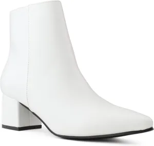 RF ROOM OF FASHION Women's Dressy Block Heel Ankle Boots